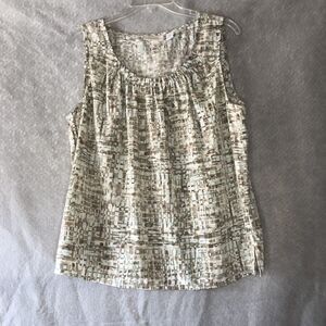 CHICO’S Size 2 Watercolor Print Sleeveless Shirt / Top - Women’s L